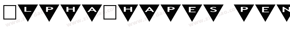 AlphaShapes pentagons 2字体转换